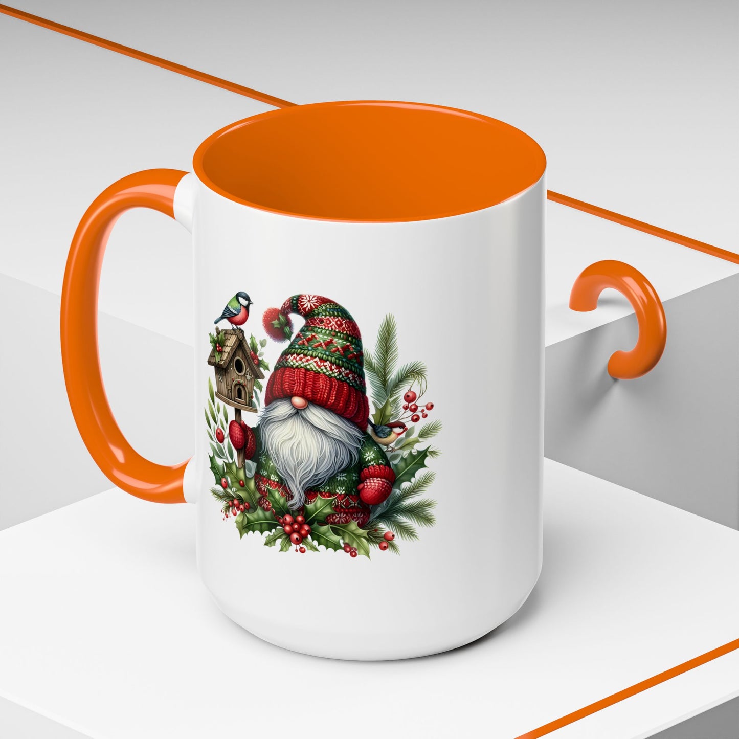 Christmas Mug - Red and Green Gnome