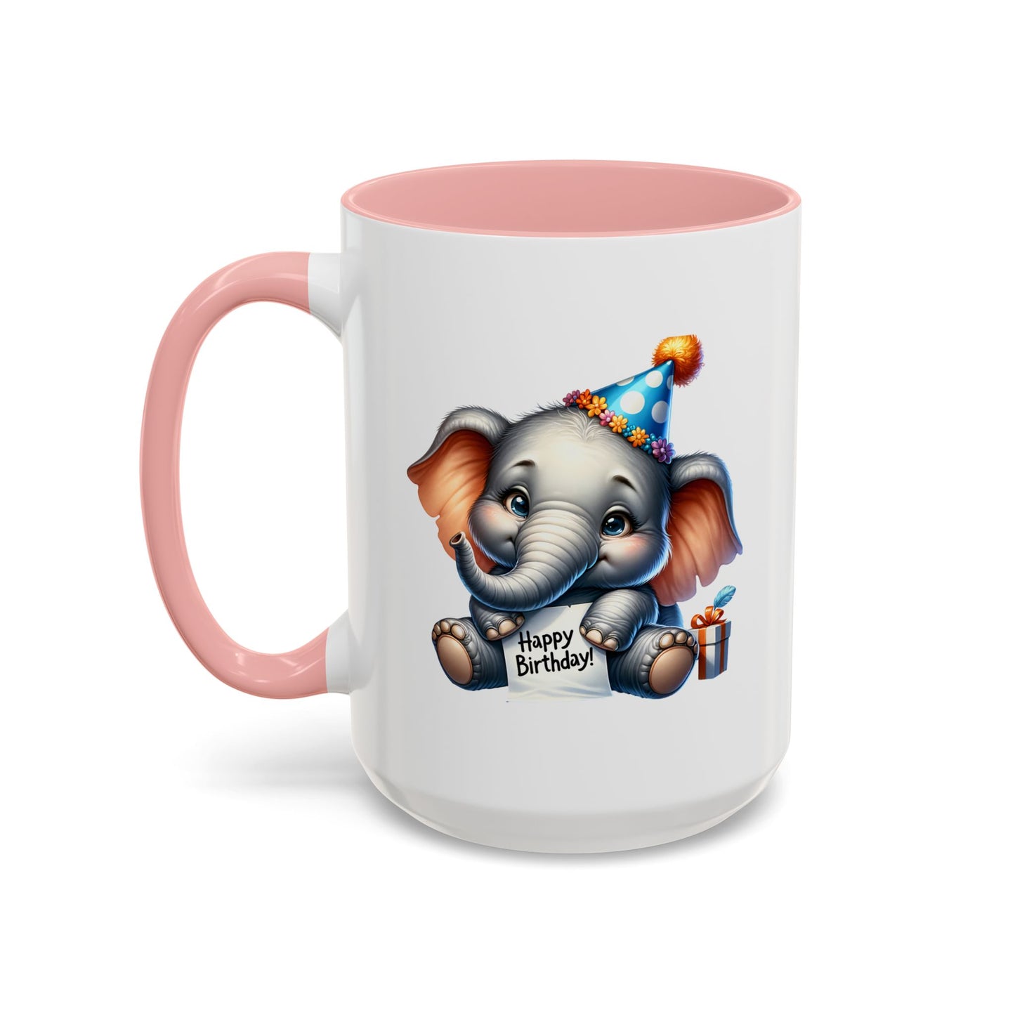 Birthday Mug - Happy Birthday Elephant Clipart