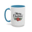 Christmas Mug - Merry Christmas Black Text Mistletoe