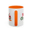 Christmas Mug - Merry Christmas Green & Red Text Santa Presents