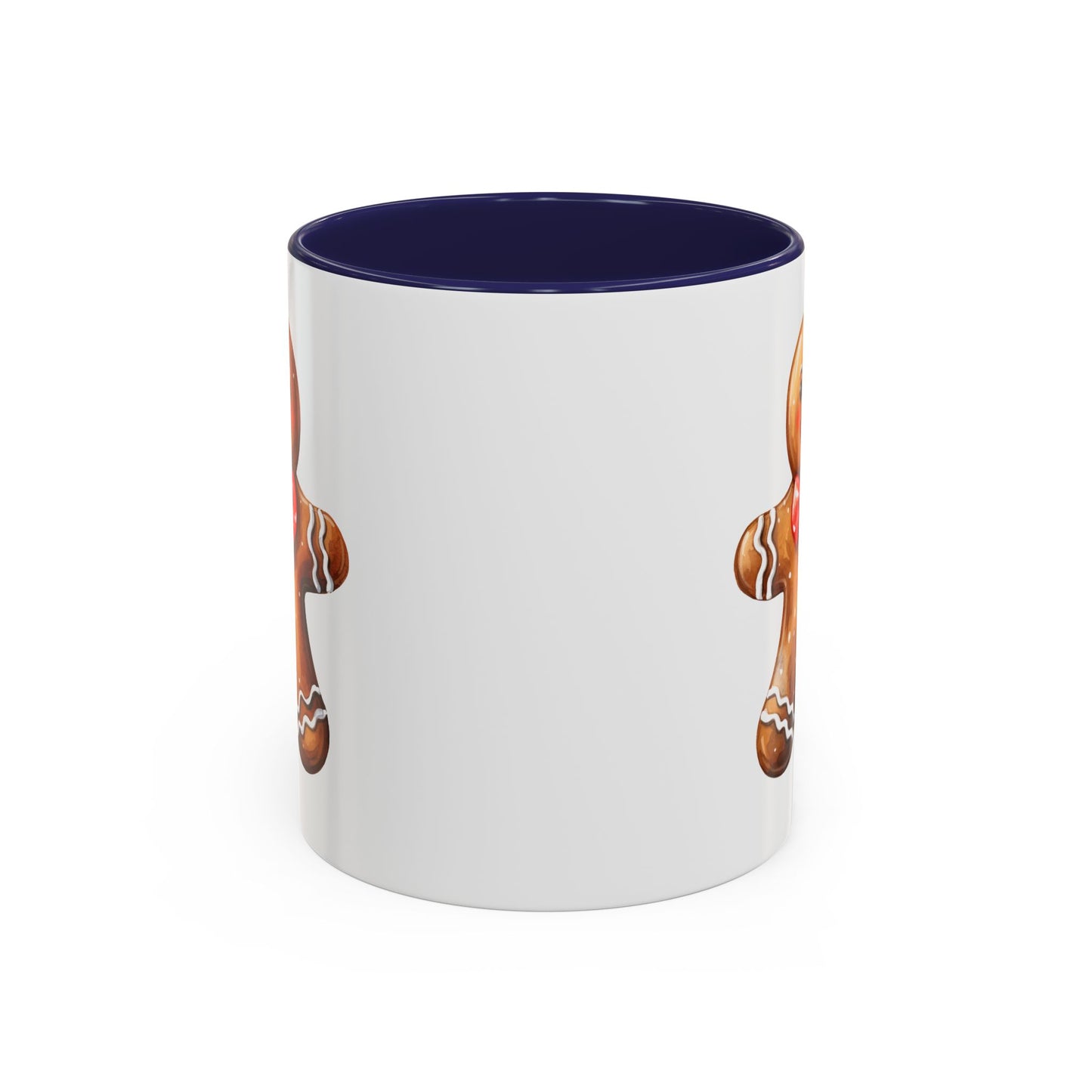 Christmas Mug - Gingerbread Man Red Bow