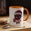 Christmas Mug - Merry Christmas Red Text Superhero