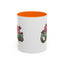 Christmas Mug - Merry Christmas Red & Green Text Mistletoe