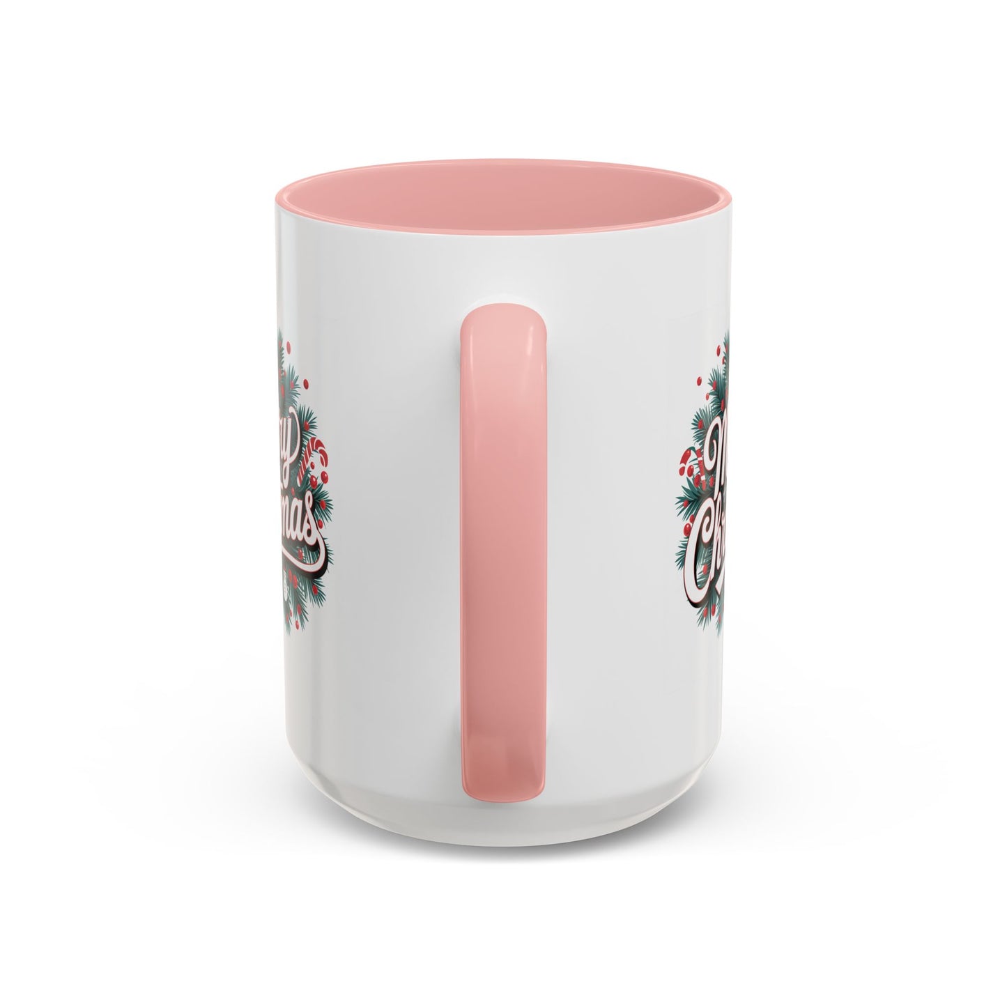 Christmas Mug - Merry Christmas White & Red Embossed Text