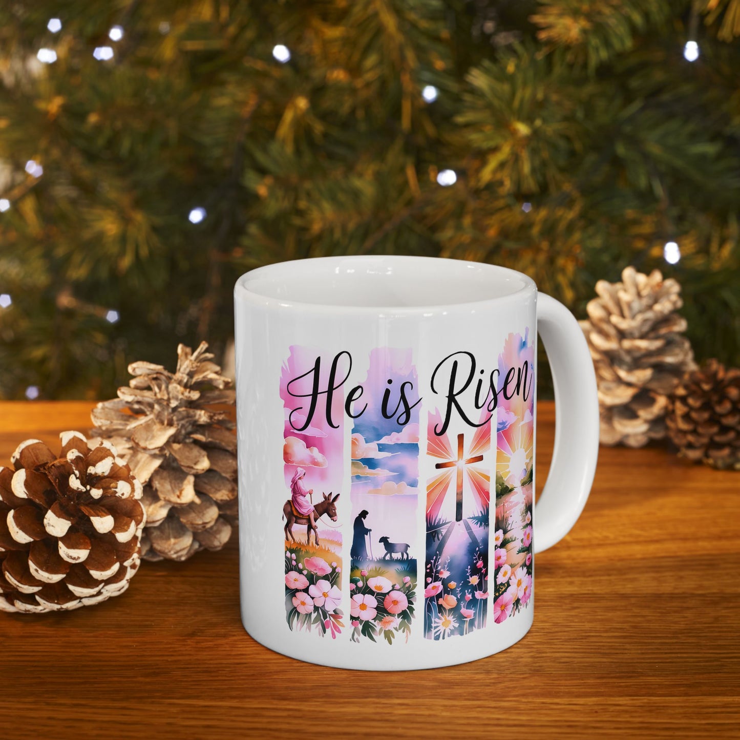 Easter Mug - He Is Risen Collage