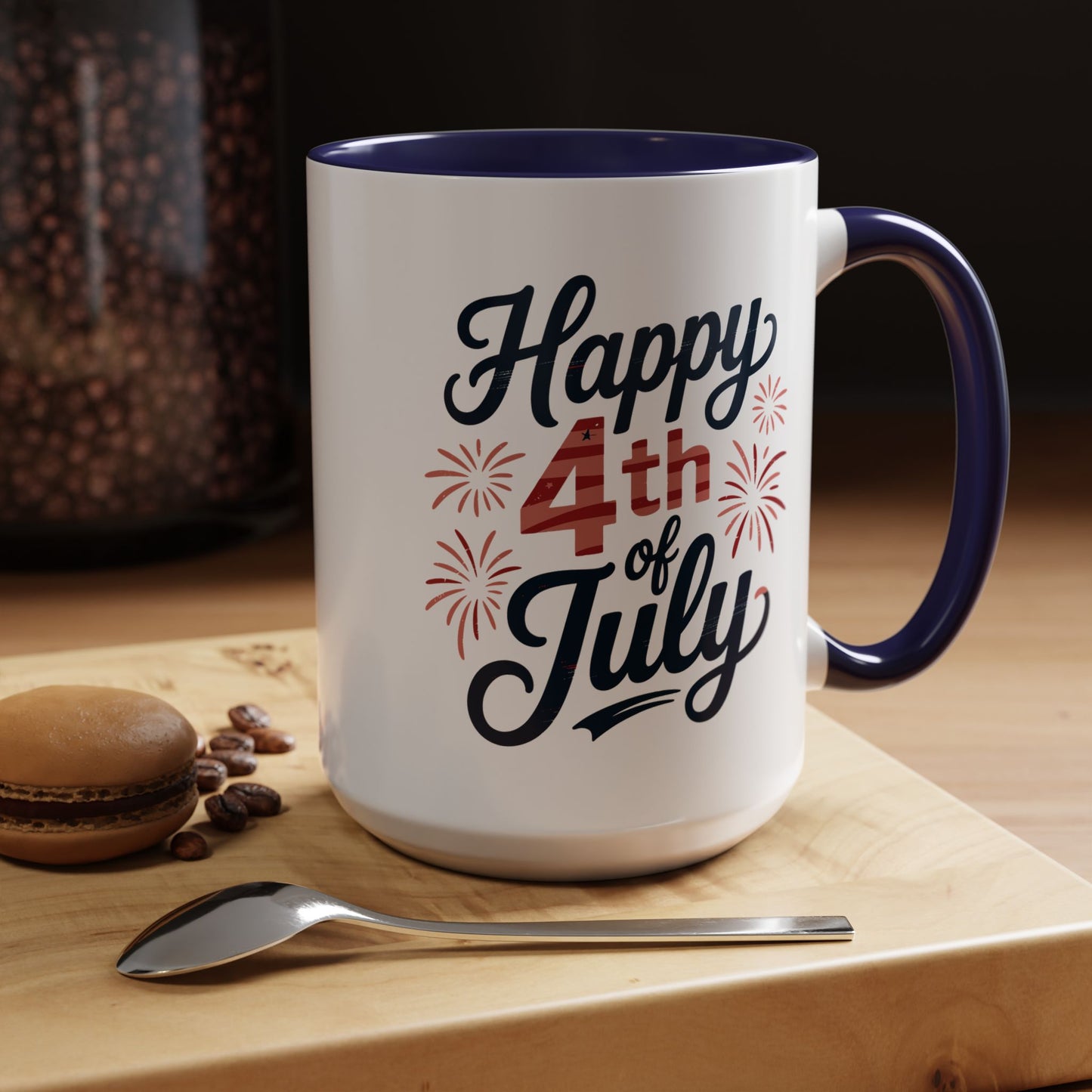 4th of July Mug - Happy 4th of July Fireworks