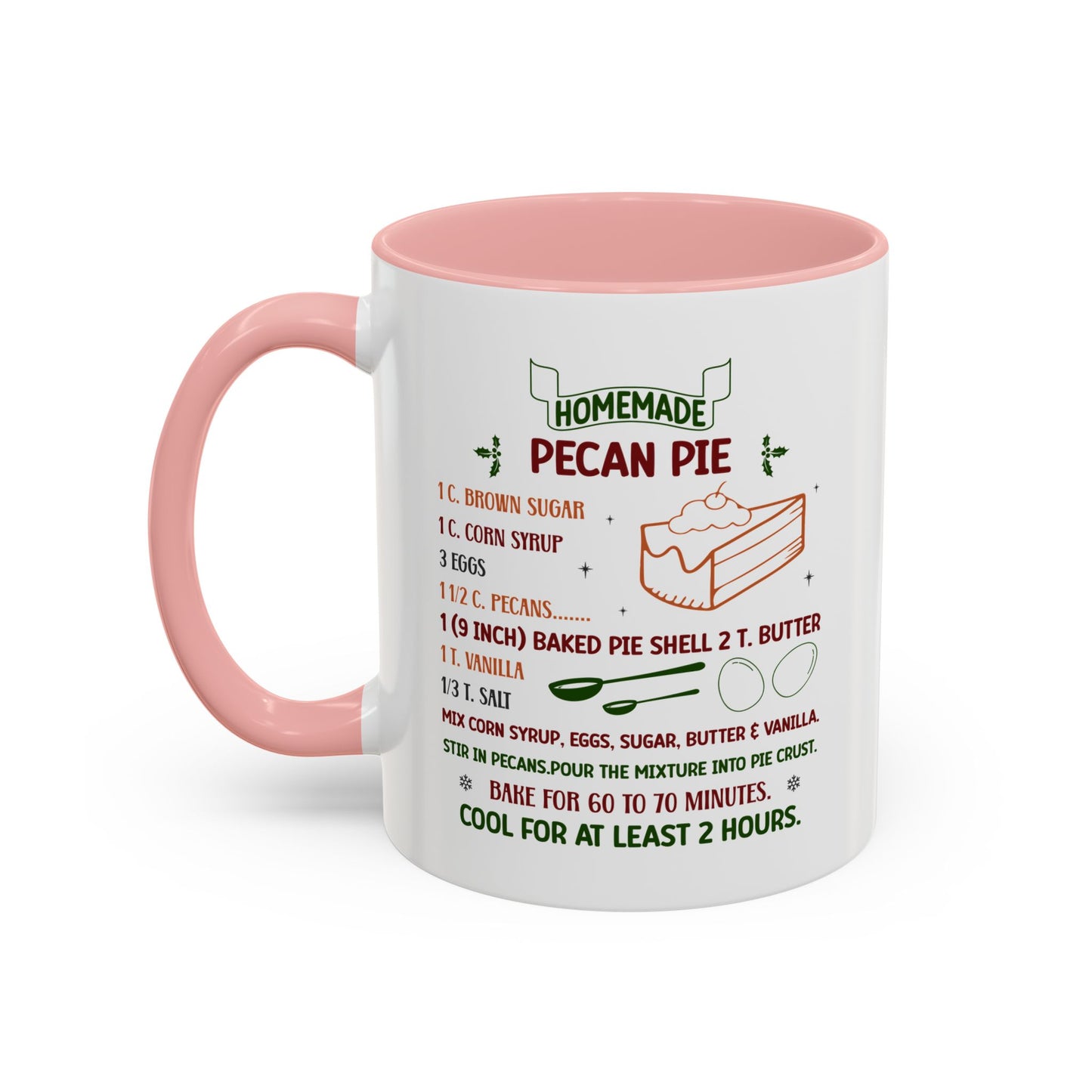 Christmas Mug - Homemade Pecan Pie Recipe