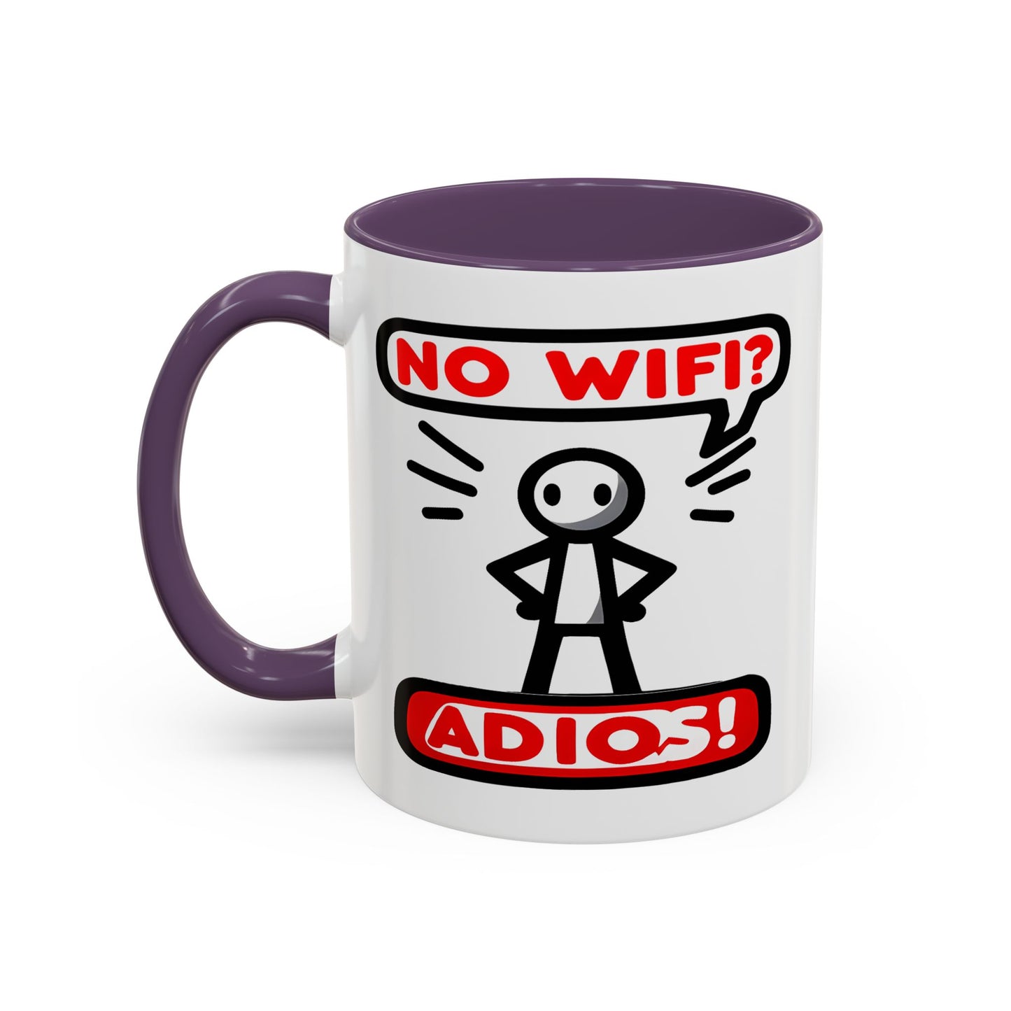 Humor Mug - No Wifi? Adios!