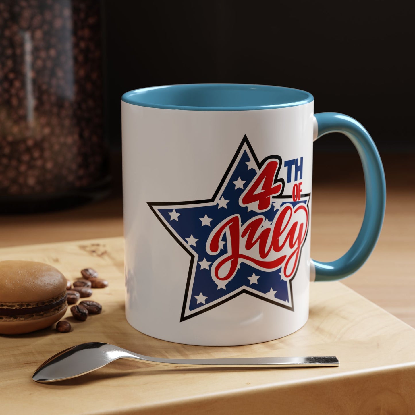 4th of July Mug - 4th of July Star Flag
