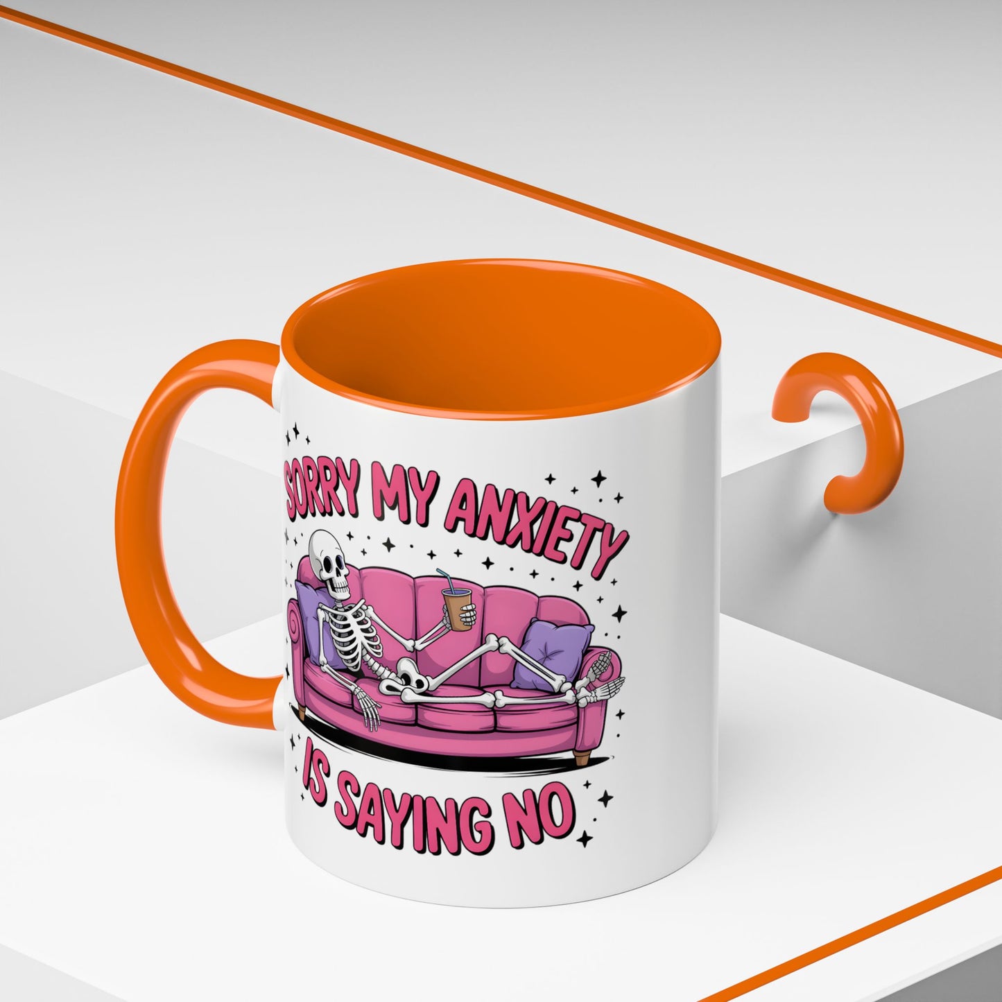 Humor Mug - Sorry My Anxiety