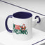 Christmas Mug - Merry Christmas Green & Red Text Santa Present