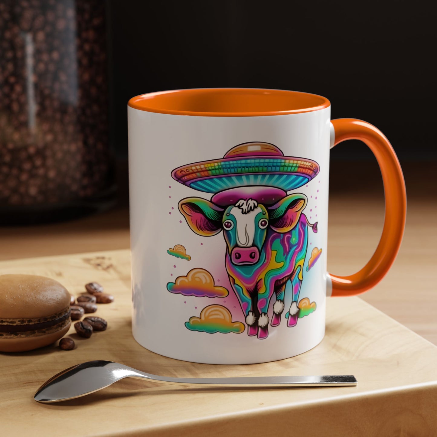 Alien Mug - Multicoloured Cow