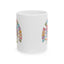 Wellness Mug - Think Happy Thoughts Retro Flowers
