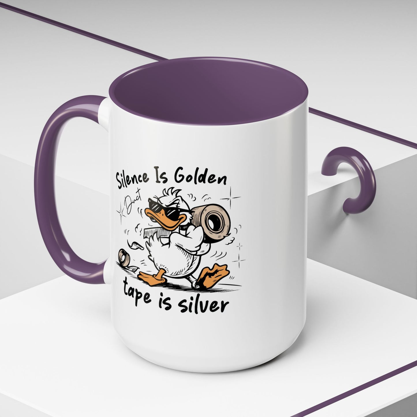 Humor Mug - Silence is Golden Duct Tape is Silver