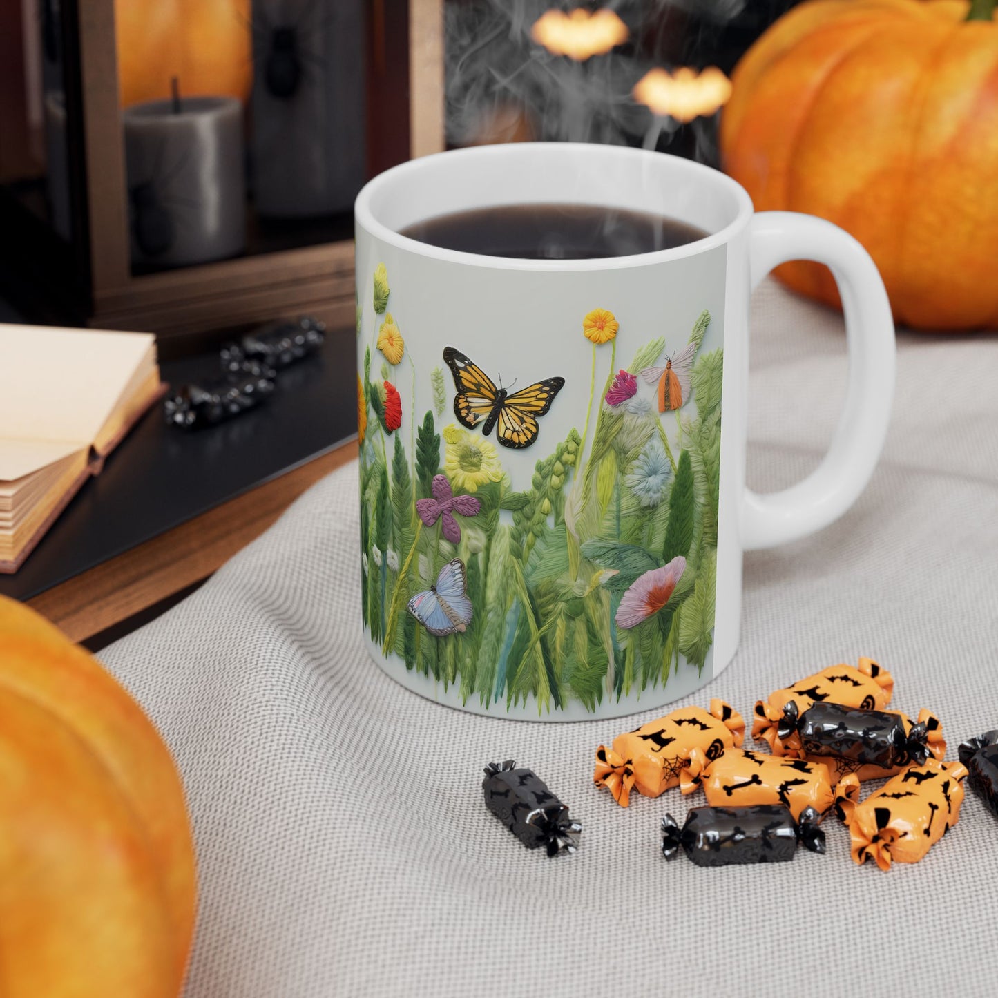 Artistic Mug - Felted Butterflies 3