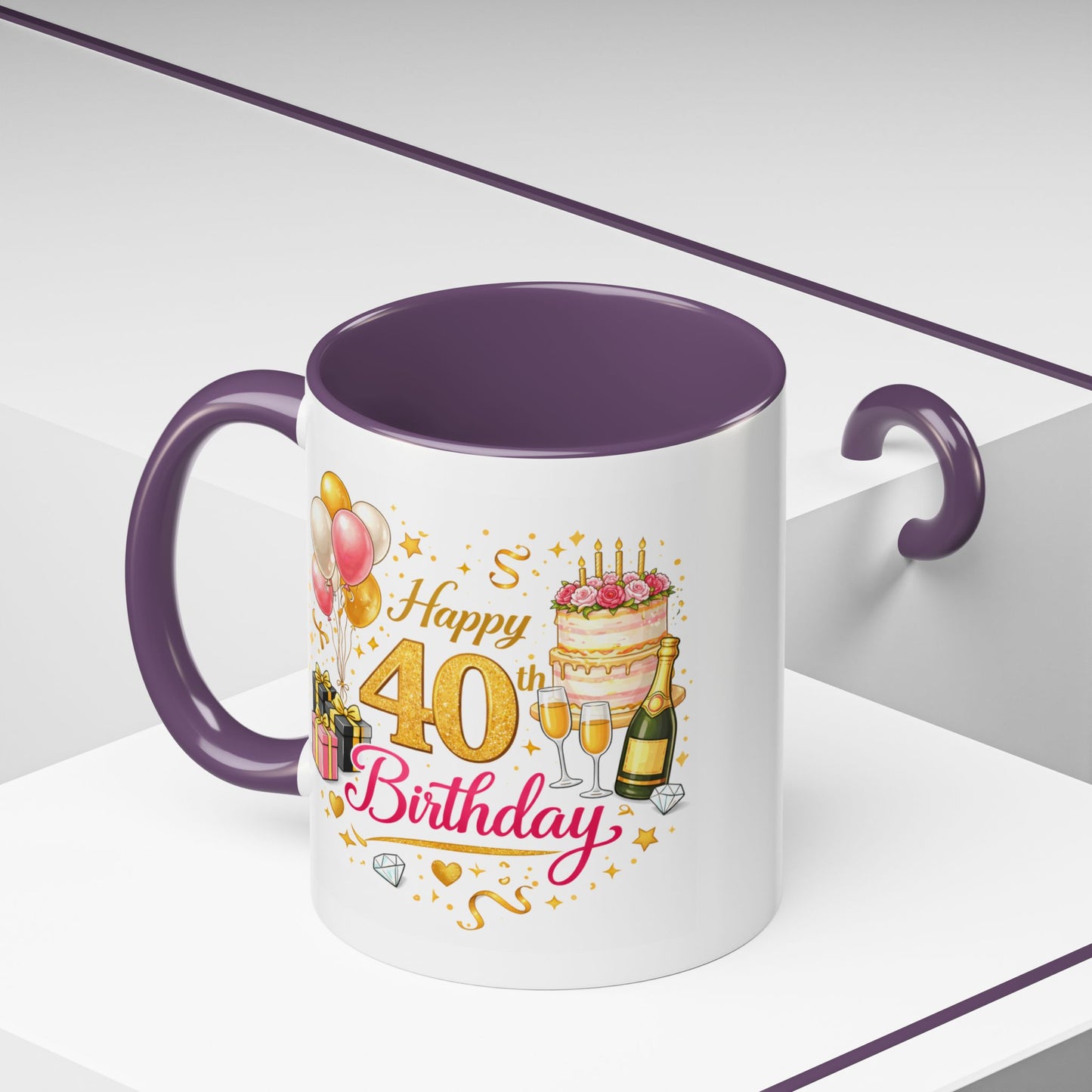 Birthday Mug - Happy 40th