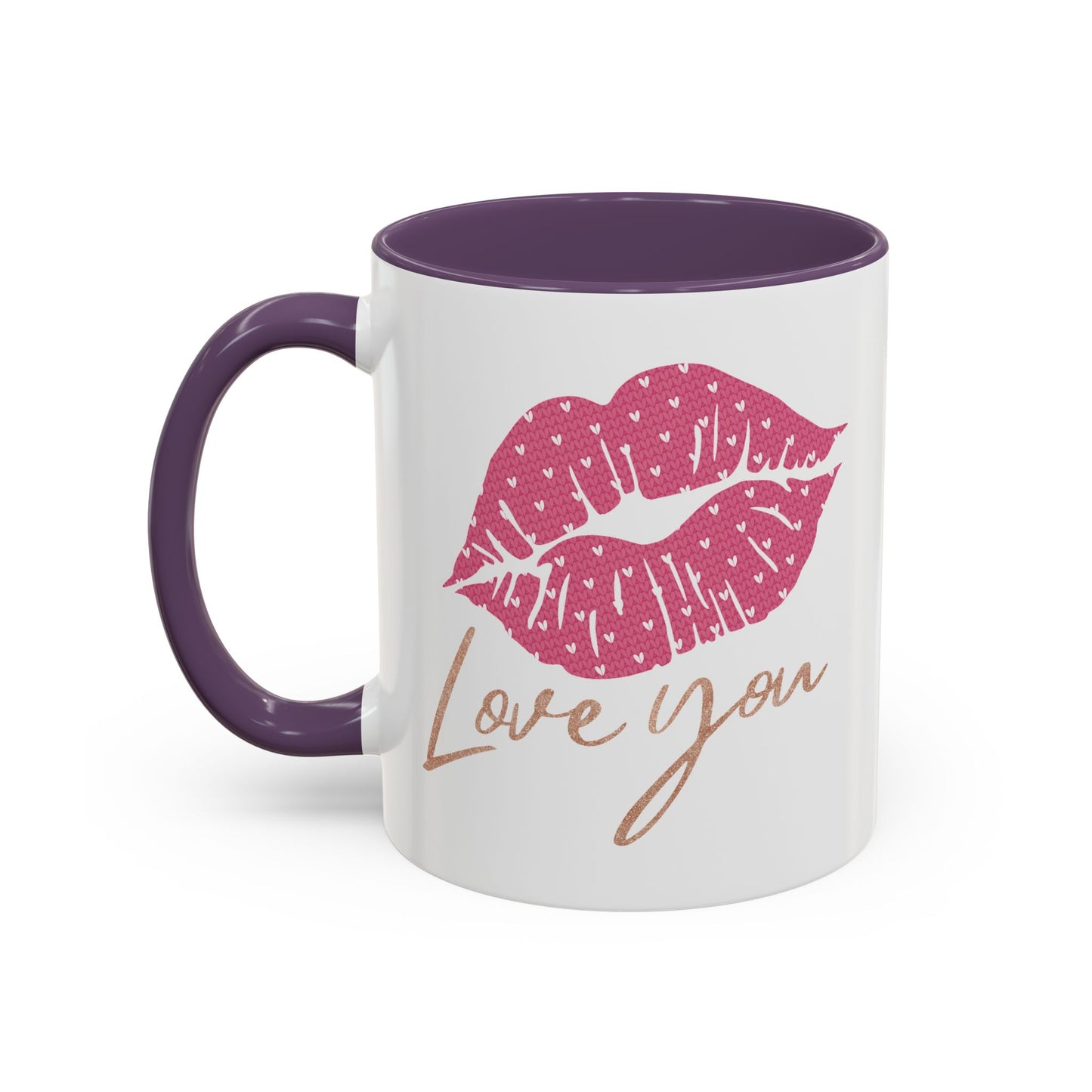Valentine's Day Mug - Love You Lips Kiss