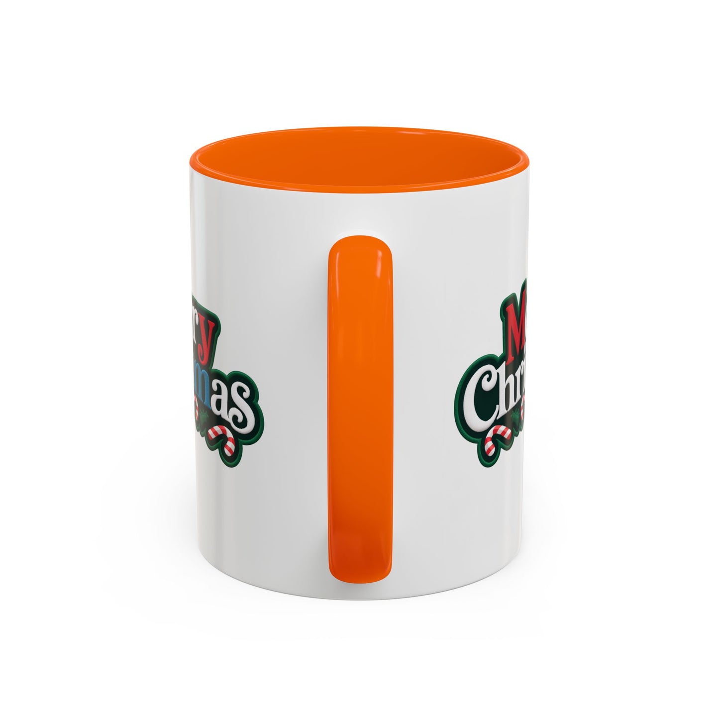 Christmas Mug - Merry Christmas White Red & Blue Text