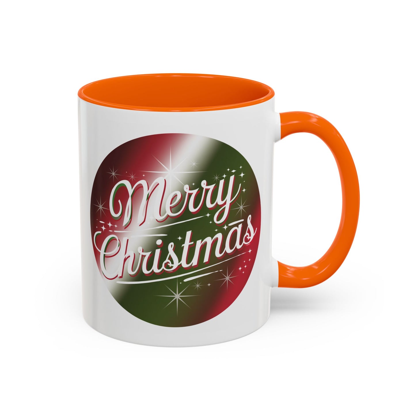 Christmas Mug - Merry Christmas White and Red Text Decoration