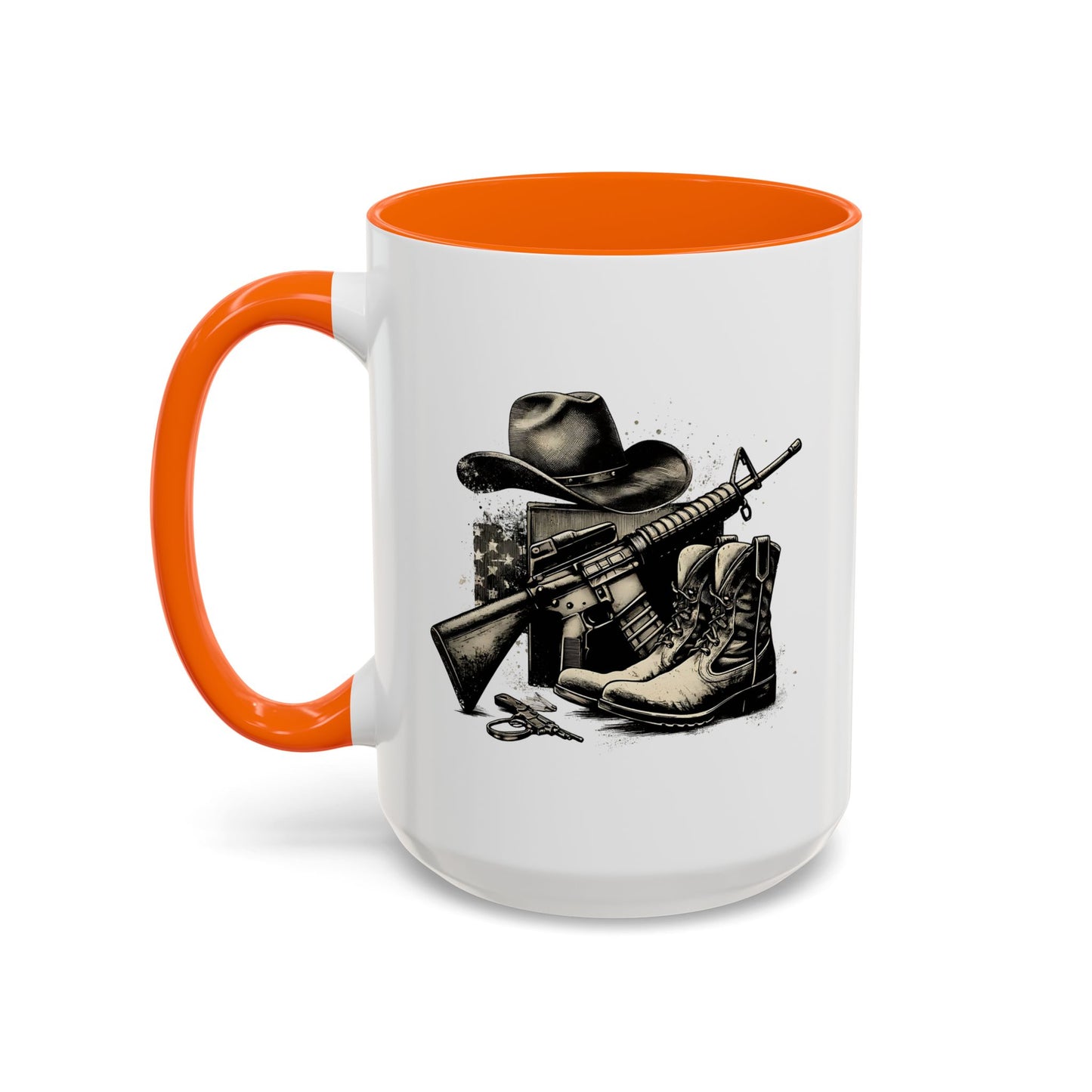 4th of July Mug - Soldier Hat Boots Gun