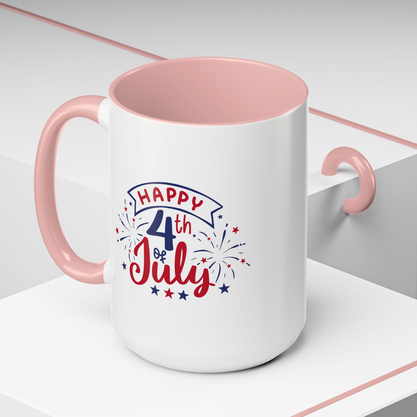 4th of July Mug - Happy 4th of July Fireworks