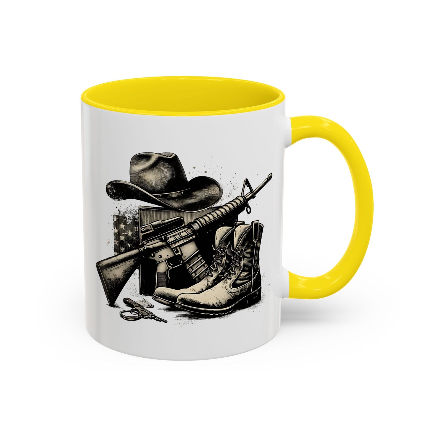 4th of July Mug - Soldier Hat Boots Gun