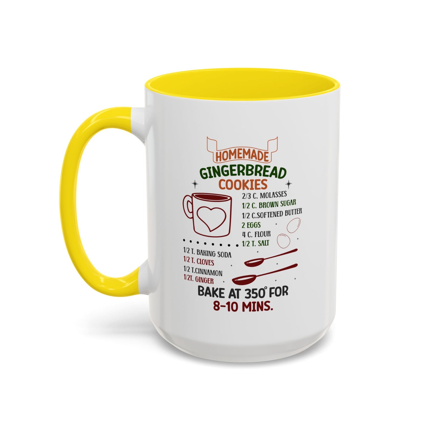 Christmas Mug - Homemade Gingerbread Cookies Recipe