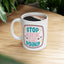 Motivation Mug - Stop Wishing Start Doing Badge