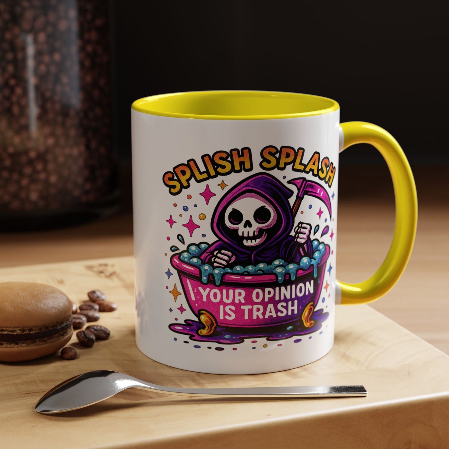 Humor Mug - Splish Splash Your Opinion is Trash