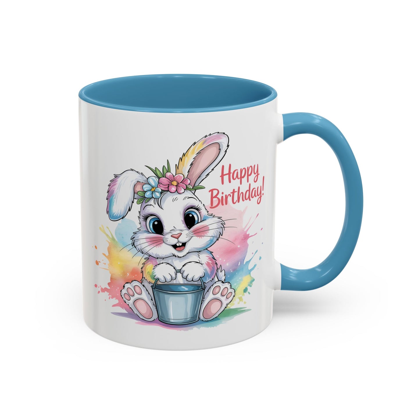 Birthday Mug - Happy Birthday Cute Bunny