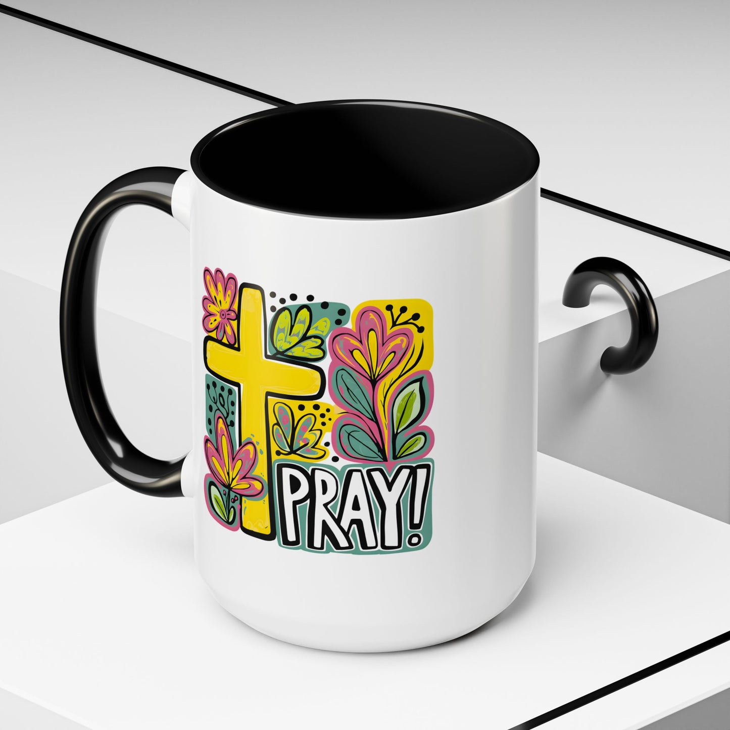 Religious Mug - Pray Cross