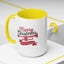 Christmas Mug - Red & Green Text Trumpet