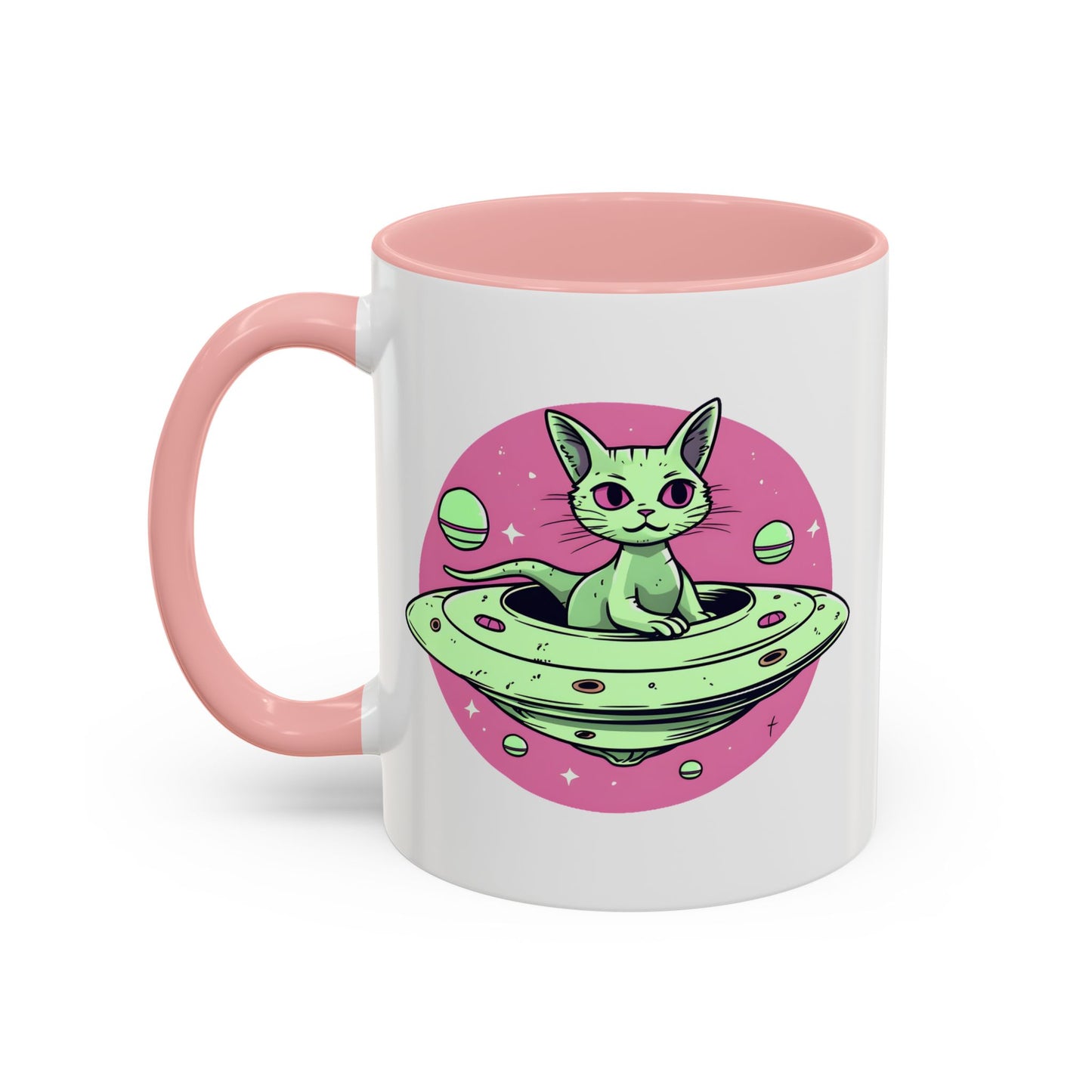 Alien Mug - Flying Saucer Cat
