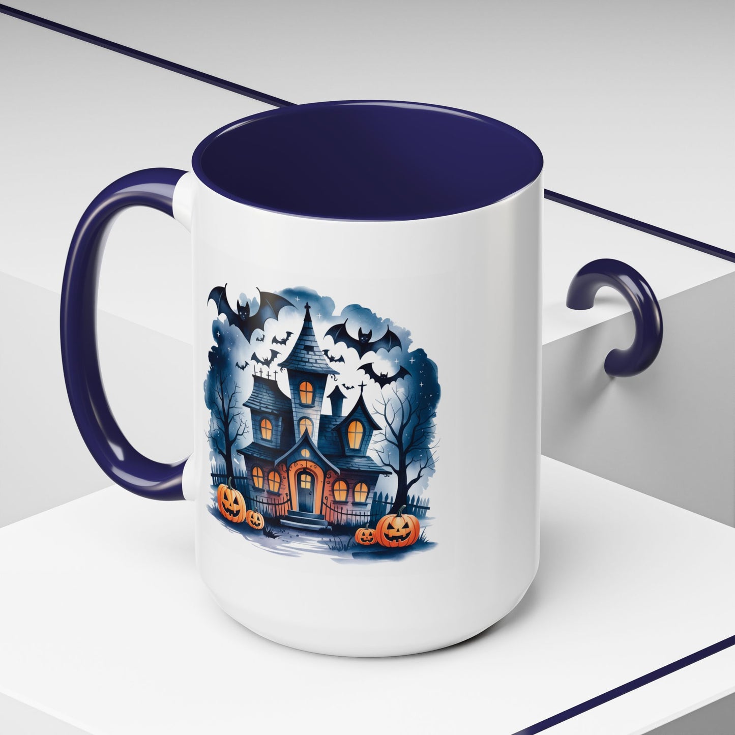 Halloween Mug - Bat Ghost House