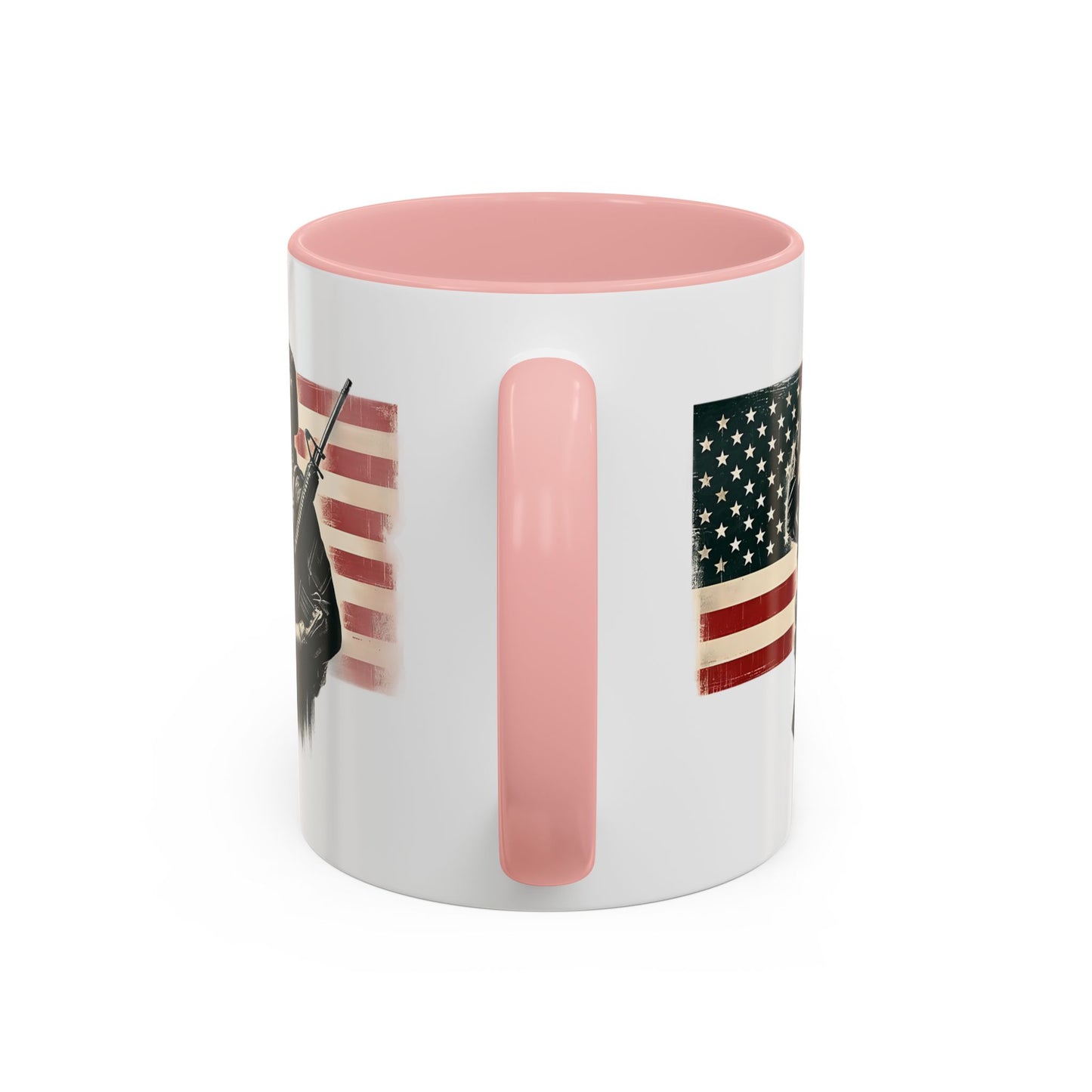 4th of July Mug - Soldier American Flag