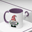 Christmas Mug - Merry Christmas Black Text Gnome Lights