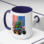 4th of July Mug - T Rex Riding Monster Truck