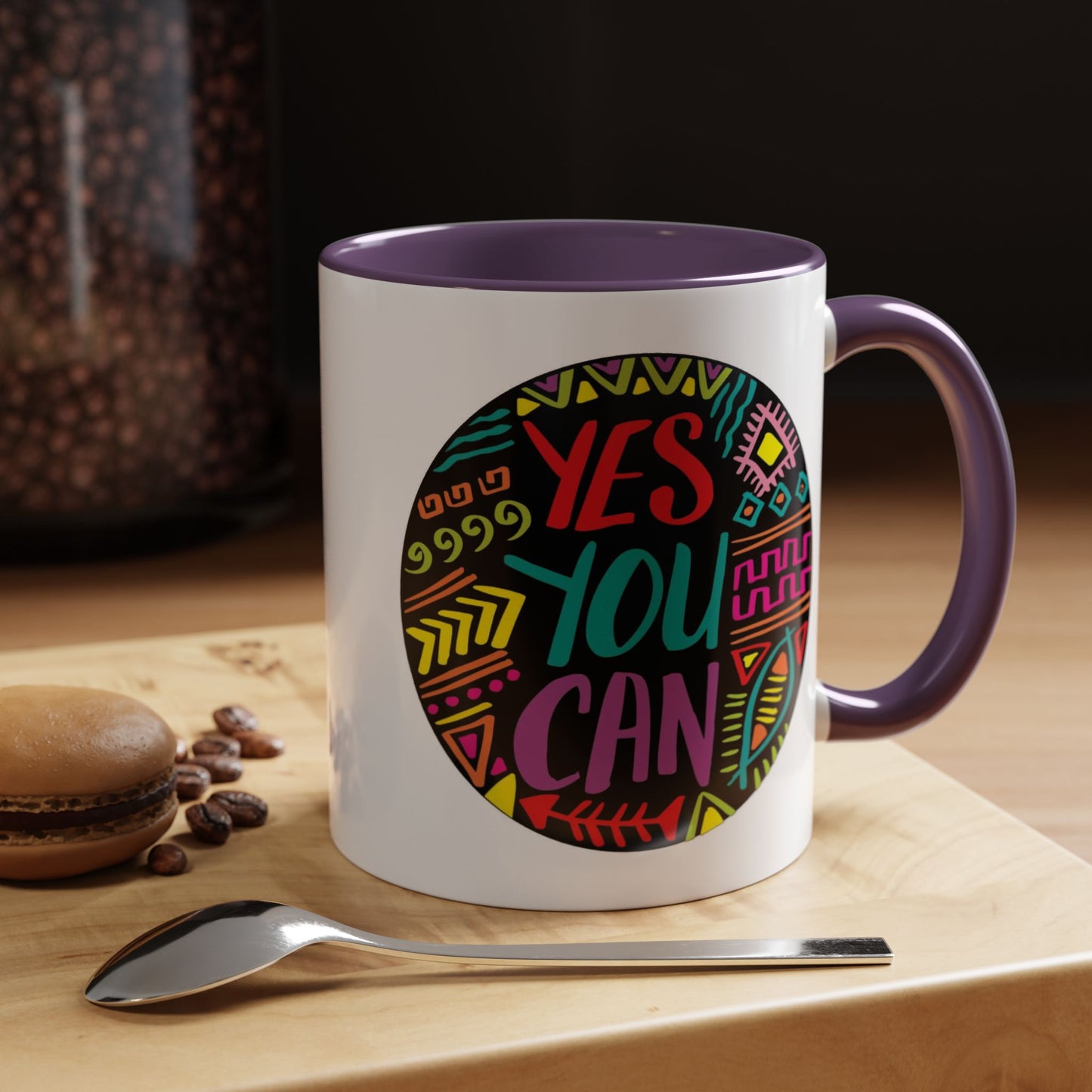 Motivation Mug - Yes You Can Badge