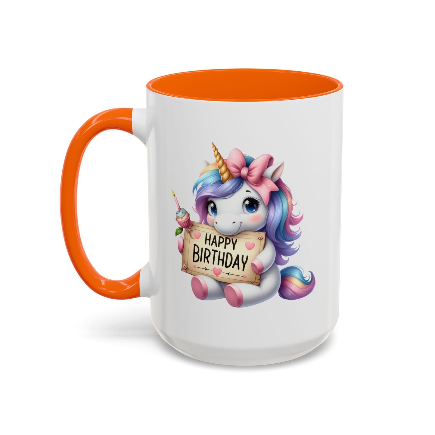 Birthday Mug - Girl Unicorn Happy Birthday Sign