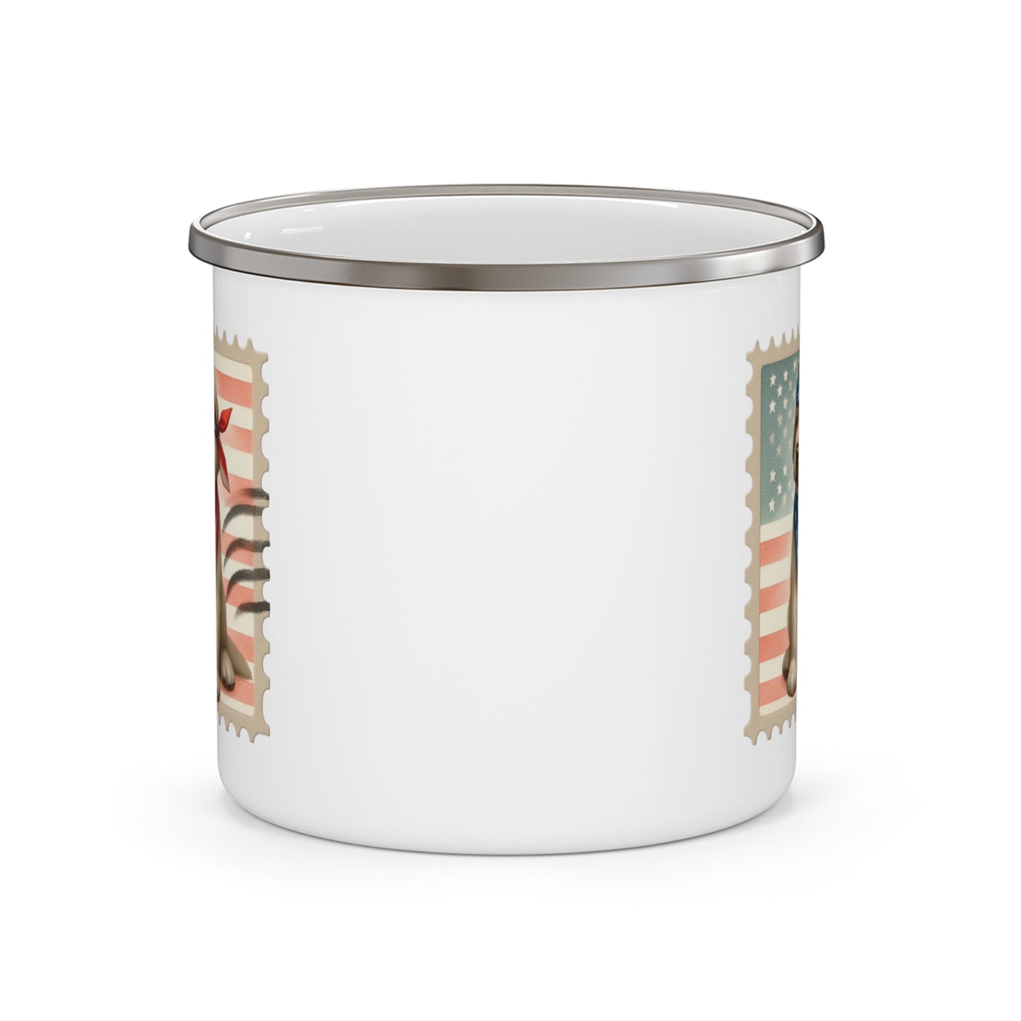 4th of July Mug - American Dog Stamp