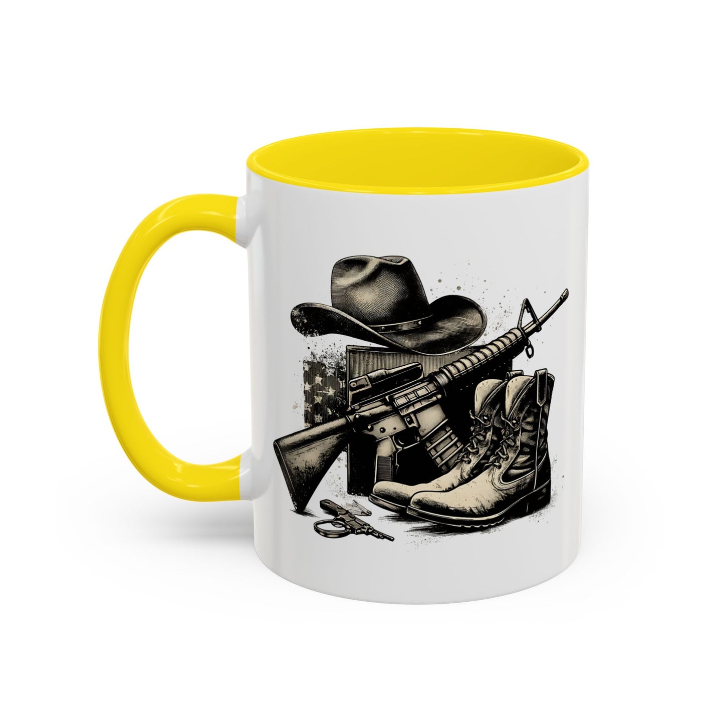 4th of July Mug - Soldier Hat Boots Gun