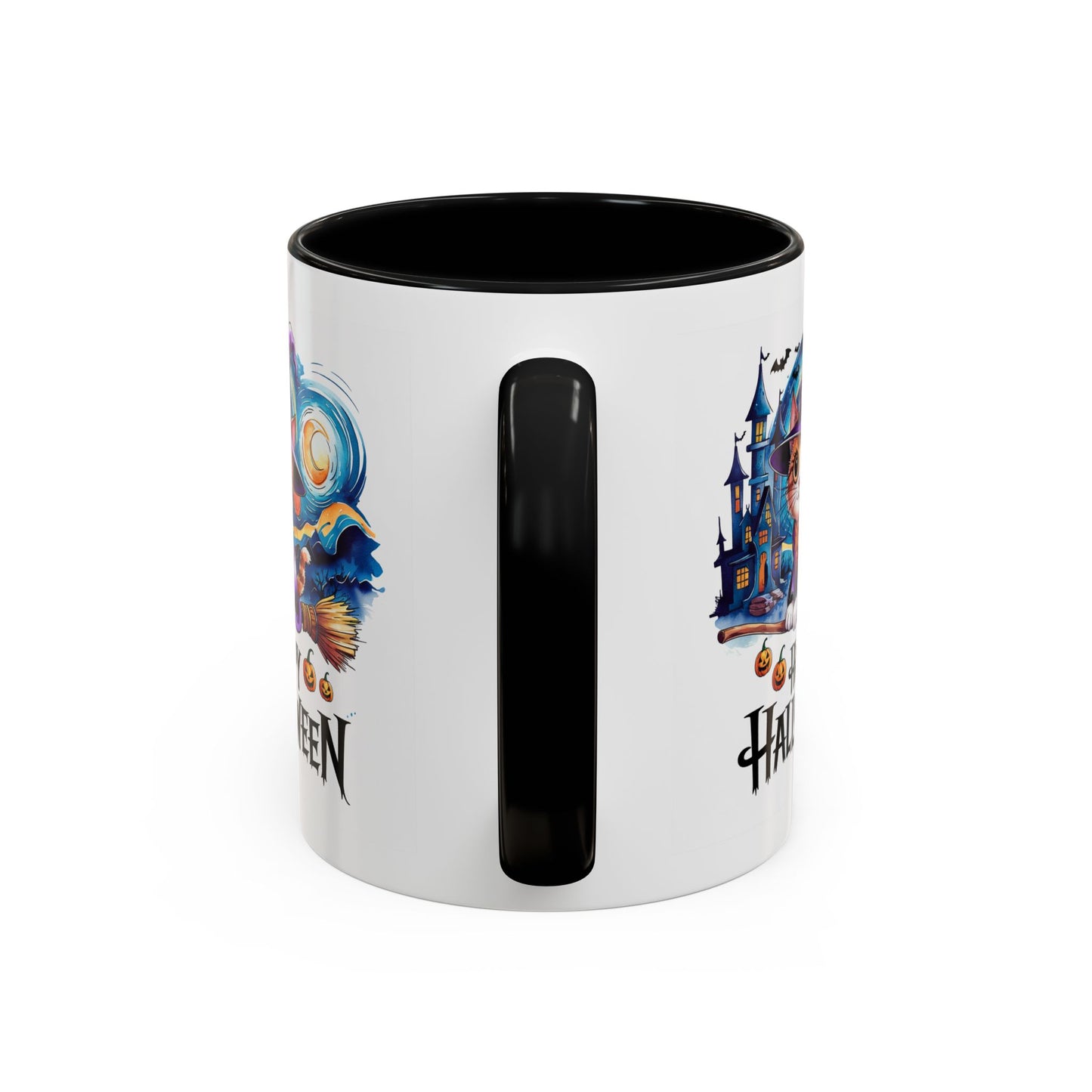 Halloween Mug - Happy Halloween Cat Witch