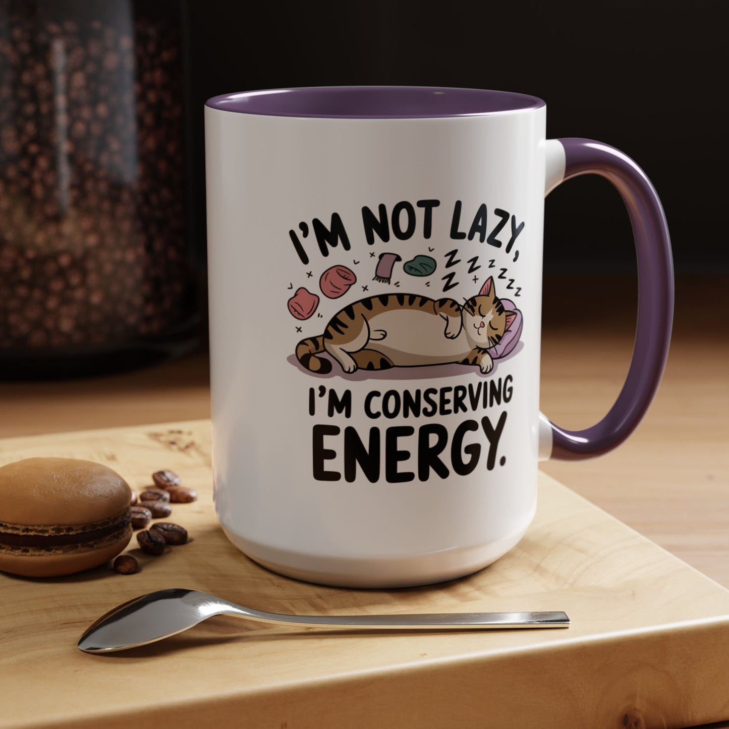 Animal Mug - I'm Not Lazy I'm Conserving Energy