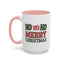Christmas Mug - Ho Ho Ho Merry Christmas Green & Red Text