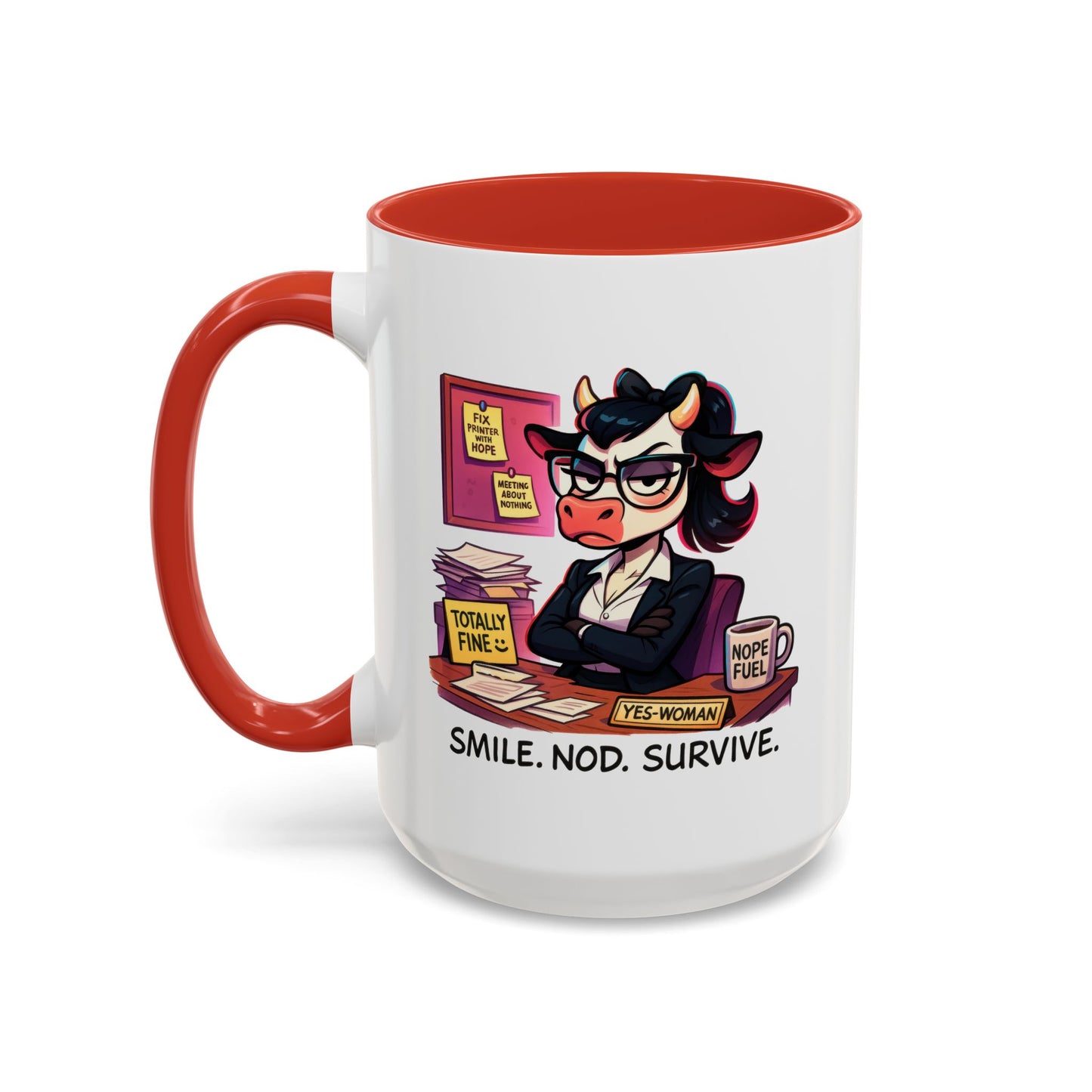 Office Mug - Smile Nod Survive