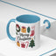 Christmas Mug - Merry Christmas Green Text Presents Tree Candy Cane