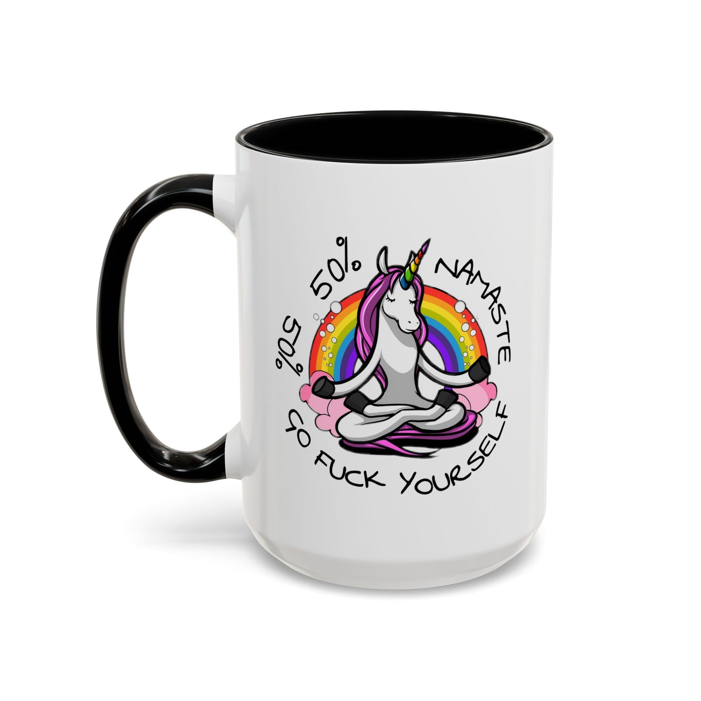 Adult Mug - 50% Namaste 50% Go Fuck Yourself