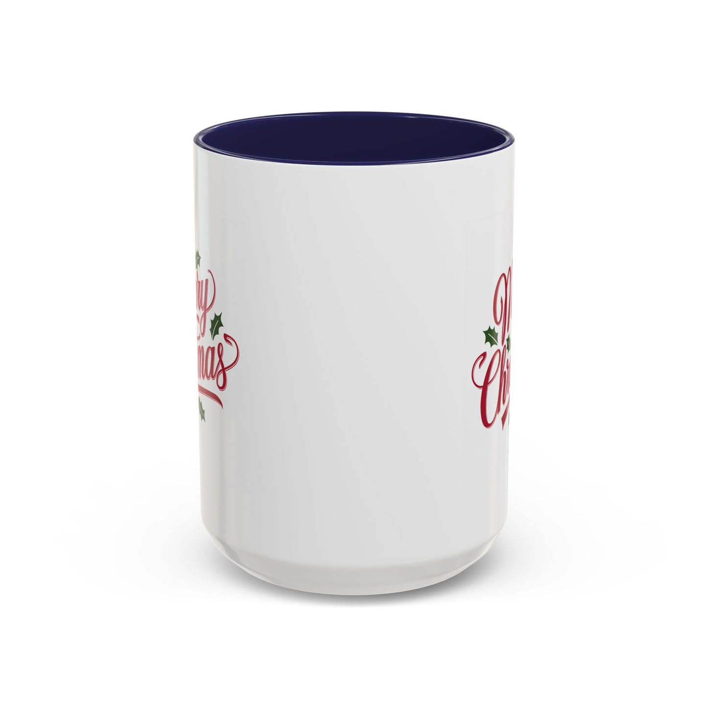 Christmas Mug - Merry Christmas Red Text Mistletoe