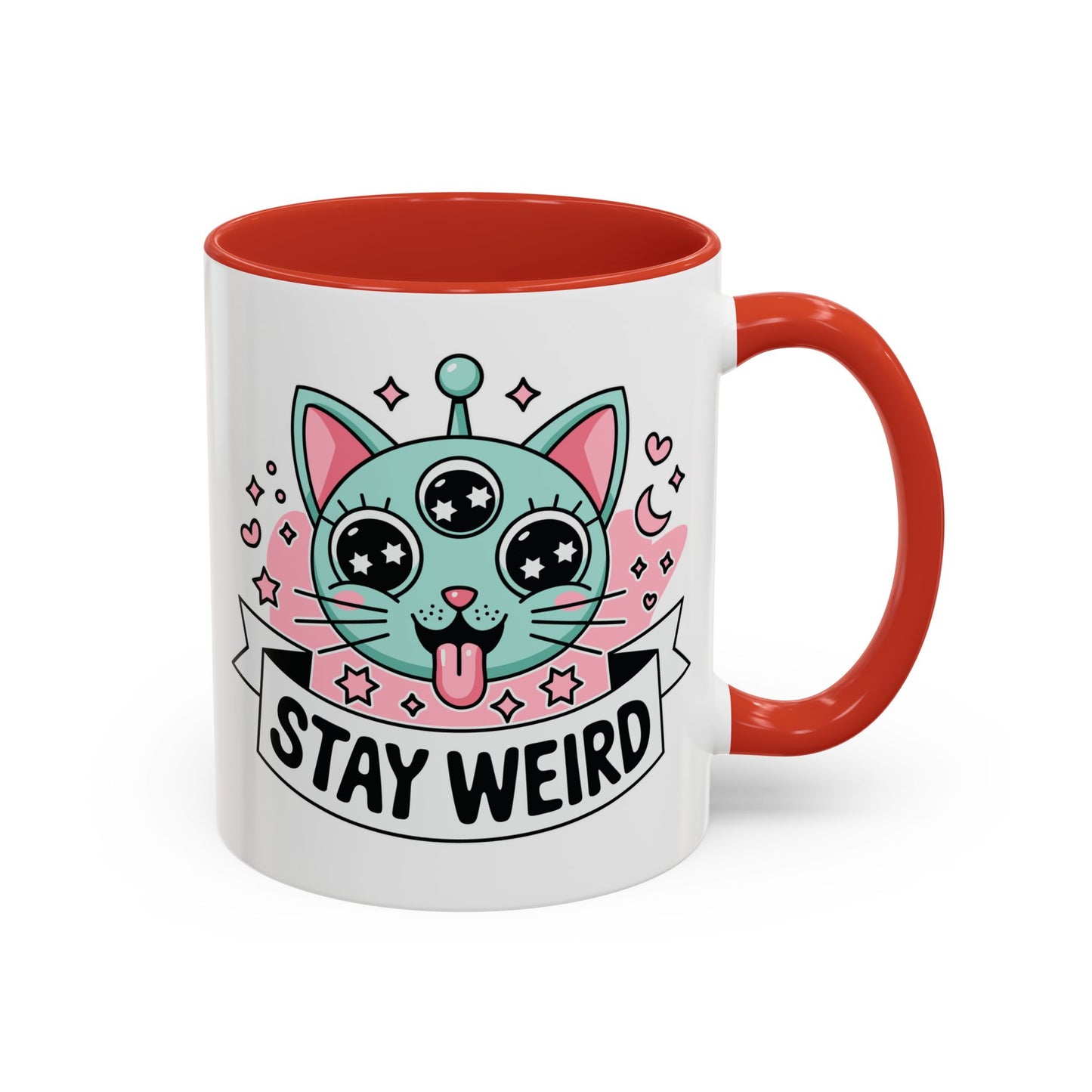 Alien Mug - Stay Weird Alien Cat