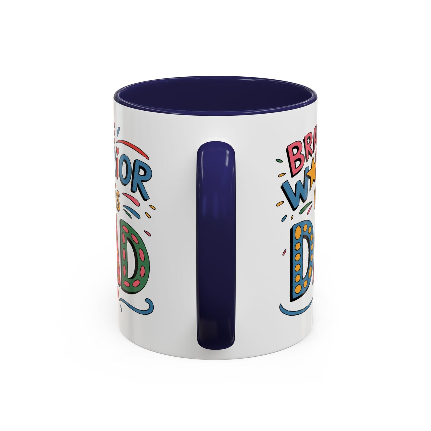 Father's Day Mug - Dad Brave Warrior